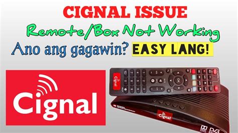 cignal tv not working